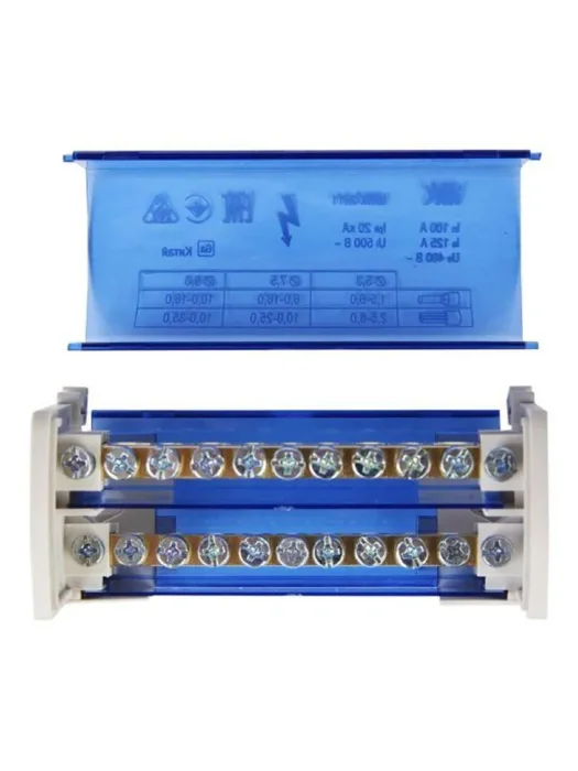 Шина на DIN-рейку (кросс-модуль) ШНК 2х11 L+PEN IEK YND10-2-11-050