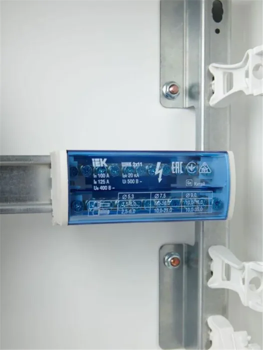 Шина на DIN-рейку (кросс-модуль) ШНК 2х11 L+PEN IEK YND10-2-11-050