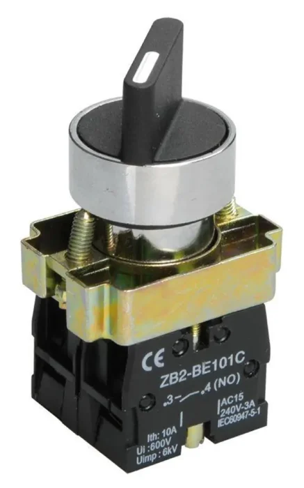 Переключатель LAY5-BD25 на 2 полож. 1НО+1НЗ черн. I-O станд. ручка KARAT IEK BSW60-BD-2-K02