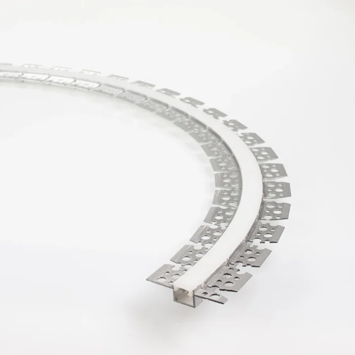 Алюминиевый профиль 3D встраиваемый в гипсокартон 628 (1500x55.5/15,5x13 мм с рассеивателем)