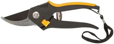 Секатор &quot;Люкс&quot; режущие кромки внахлест тефлон.покрытие лезвий прорезиненные ручки 200мм FIT 77093