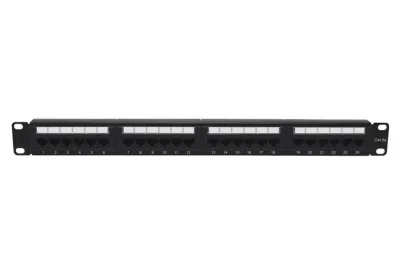 Патч-панель 19 1U кат.5E неэкранир. 24 порта RJ45 Dual IDC с задним кабельным организатором TOKOV ELECTRIC TKE-PP-5E-1U-24P-UTP-CO