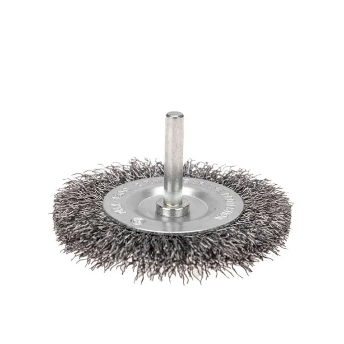 Щетка дисковая для дрели витая стальная проволока 75мм Kranz KR-91-1245