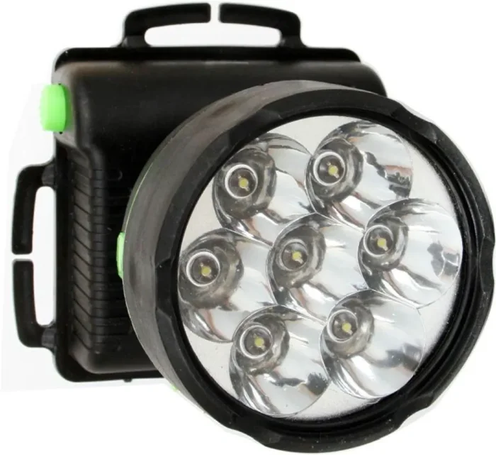 Фонарь налобный 909LED7 (7LED 1 режим; 3хR6 черн.) Ultraflash 11782