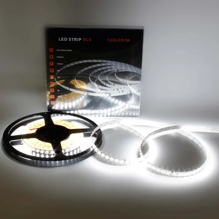 Светодиодная лента Class Premium, 2835, 120 led/m, white, 24V, IP33, A361