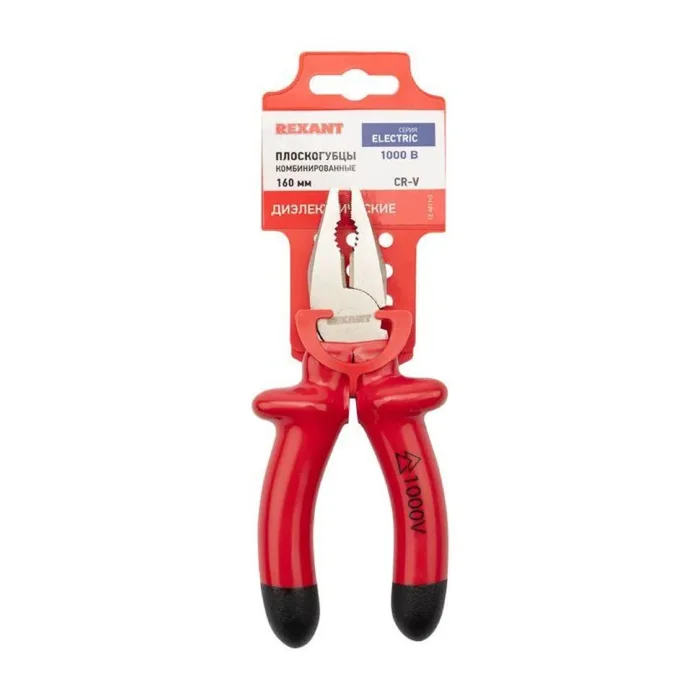 Плоскогубцы комбинированные 160мм диэлектрические до 1000В Rexant 12-4611-3
