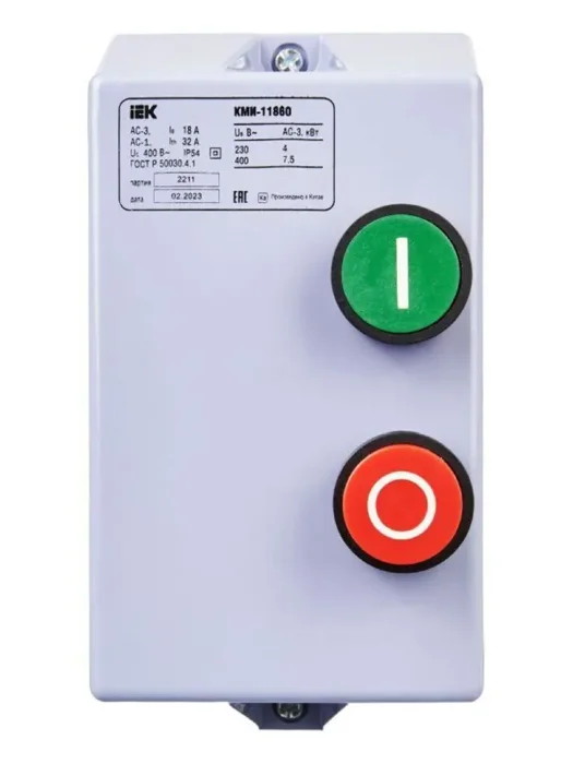 Контактор КМИ-11860 18А 380В/АС3 IP54 KARAT IEK KKM16-018-380-00
