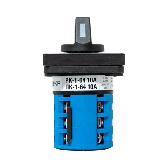 Переключатель кулачковый ПК-1-64 10А для вольтметра EKF pk-1-64-10