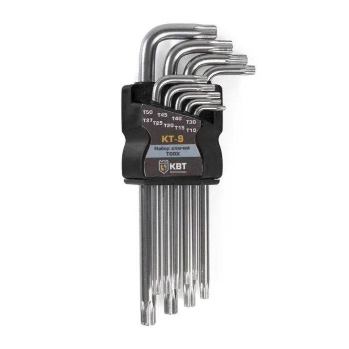 Набор ключей TORX КТ-9 (Т10-Т50) КВТ 79202