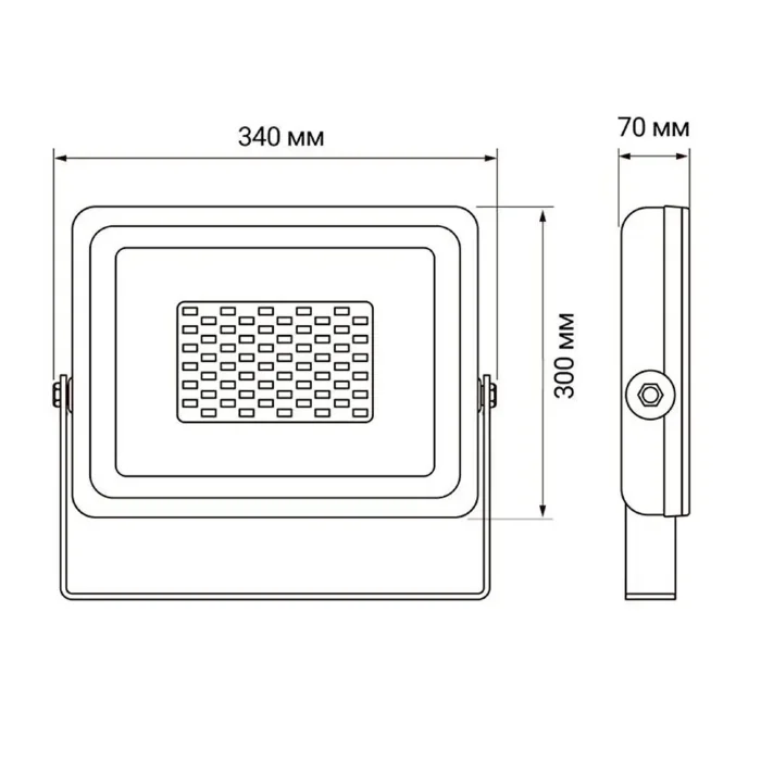 Прожектор светодиодный PFL-SC 150Вт 6500К IP65 190-260В ДО закален. матов. стекло Pro JazzWay 5005167