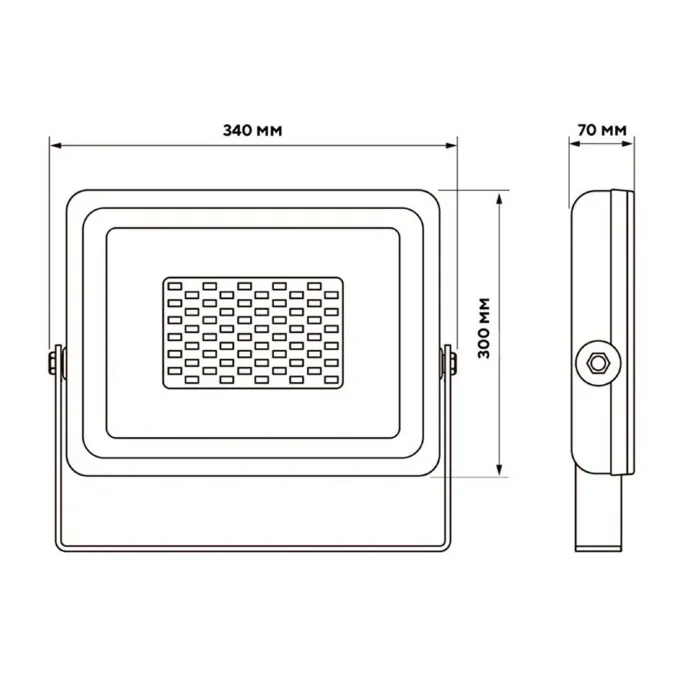 Прожектор светодиодный PFL-SC 150Вт 6500К IP65 190-260В ДО закален. матов. стекло Pro JazzWay 5005167