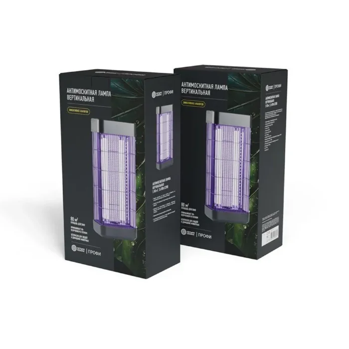 Светильник антимоскитный 2х10Вт/220В вертикал. на площадь S=80кв.м ЧЕТЫРЕ СЕЗОНА 71-0186-F