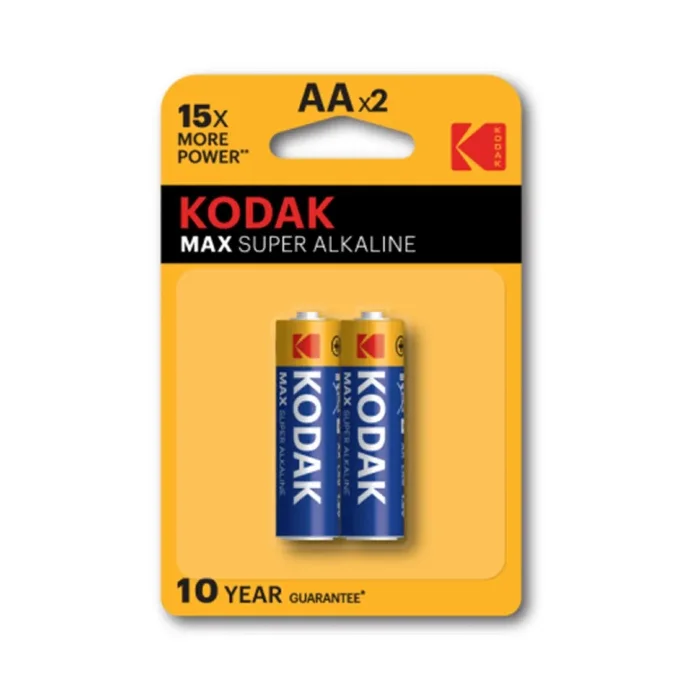 Элемент питания алкалиновый AA/LR6 1.5В MAX SUPER Alkaline (блист.2шт) KODAK Б0005131