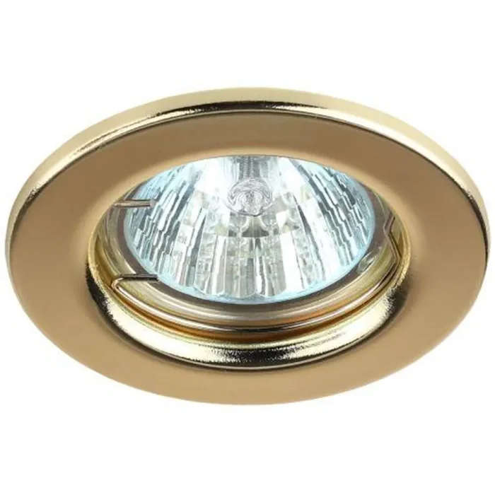 Светильник точечный ST1 GD 50Вт MR16 12В штампован. зол. ЭРА C0043798