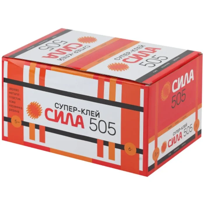 Супер-клей 6г 505-6 пластик (туба в кор.) СИЛА Б0033120