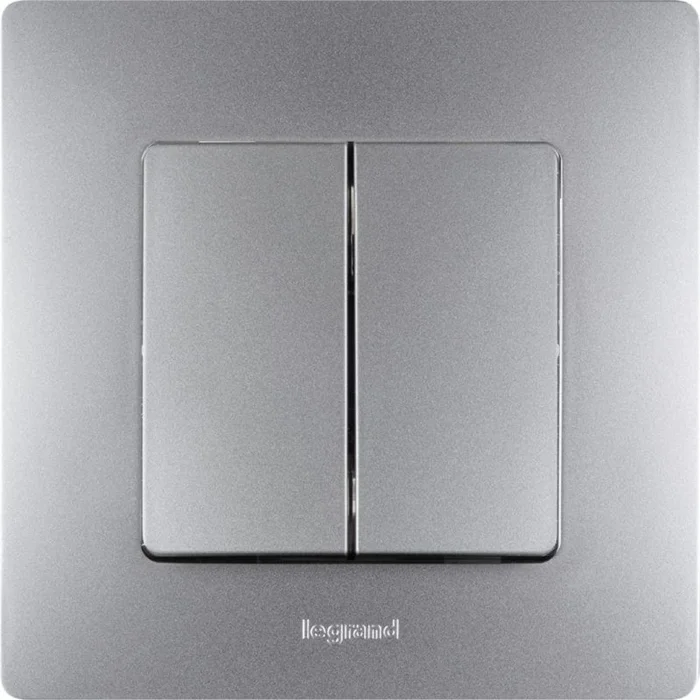 Выключатель 2-кл. СП Etika 10А IP20 250В 10AX авт. зажимы механизм алюм. IEK 672402