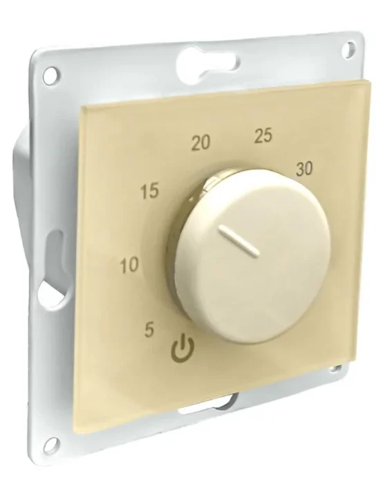 Термостат механический с ручным управлением; датчиком темпер. пола; под рамку Schneider Electric Glossa беж. Extherm Th-HF-G-B