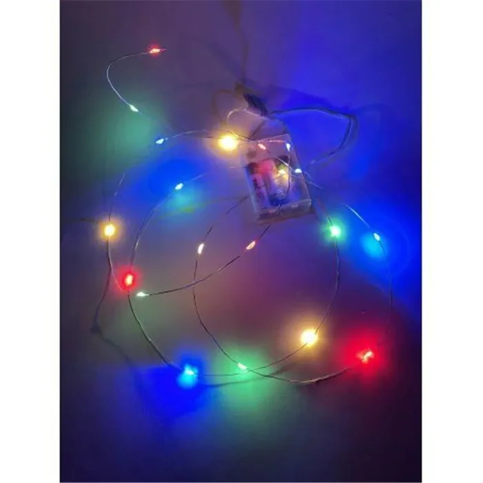 Гирлянда светодиодная "Нить" 2м 20LED АА IP20 мультиколор ЭРА Б0041983