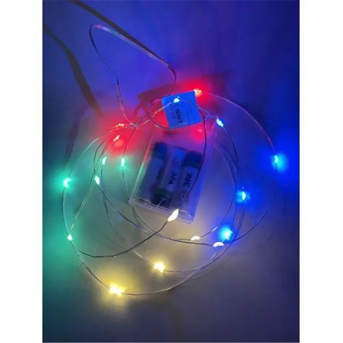 Гирлянда светодиодная "Нить" 2м 20LED АА IP20 мультиколор ЭРА Б0041983