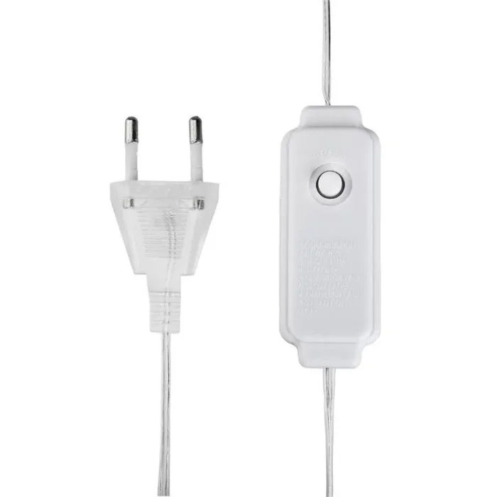 Гирлянда светодиодная "Роса "Фейерверк" 20м 500LED тепл. бел. 7.2Вт IP20 с контроллером на катушке Neon-Night 303-446