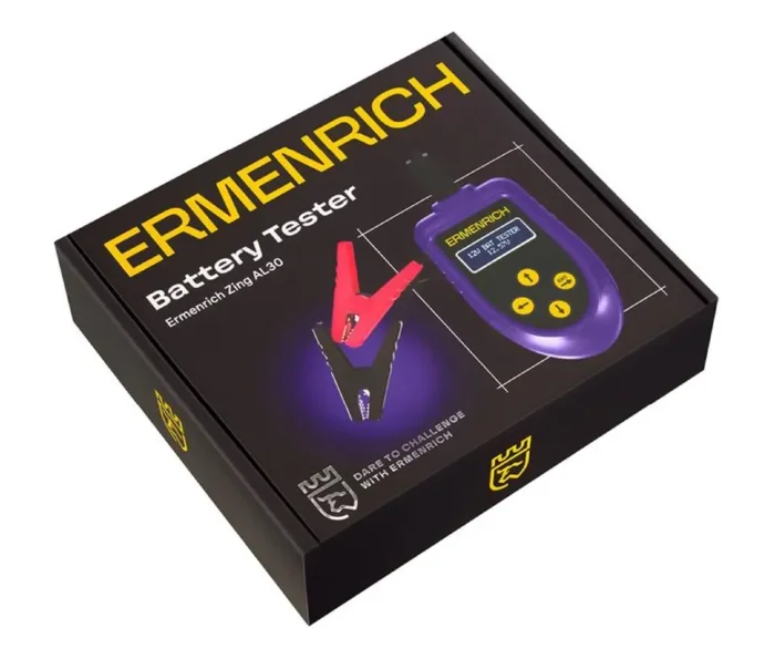 Тестер аккумуляторный Zing AL30 фиолет. Ermenrich 85690