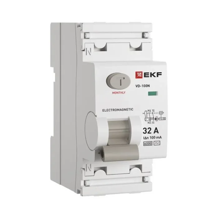 Выключатель дифференциального тока 2п 32А 100мА тип AC 6кА ВД-100N электромех. PROxima EKF E1026M32100