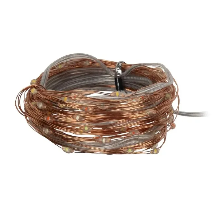 Светильник светодиодный садовый SLR-G03-100Y нить 100LED желт. на солнечн. батарее ФАZА 5033320