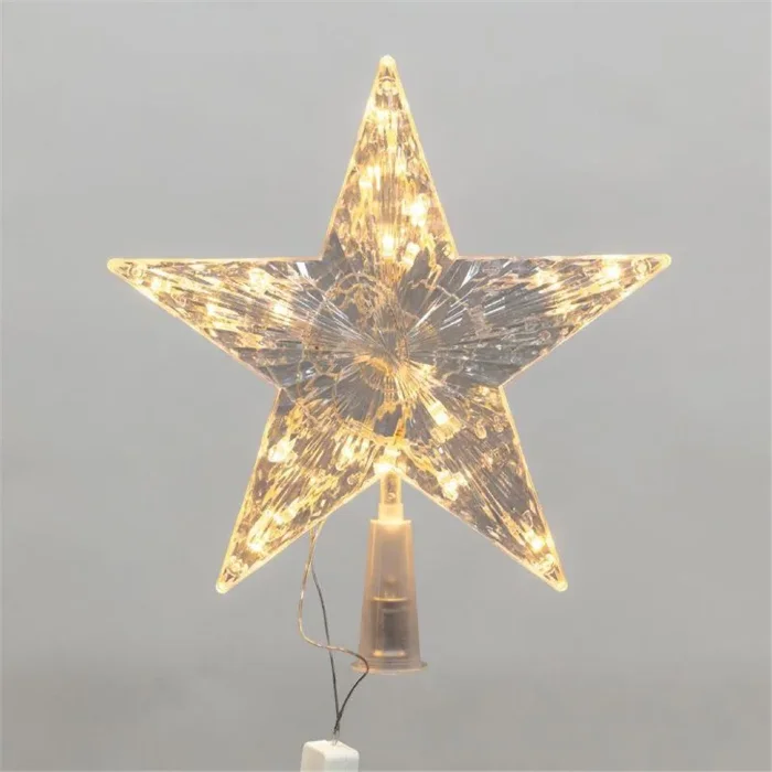 Фигура светодиодная "Звезда" 22см LED тепл. бел. 230В IP20 на елку постоян. свечение Neon-Night 501-006