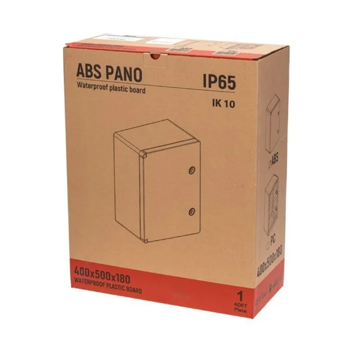 Корпус ЩМПп 500х400х180 УХЛ1 IP65 с монтажн. панелью ABS пластик. Rexant 11-0404