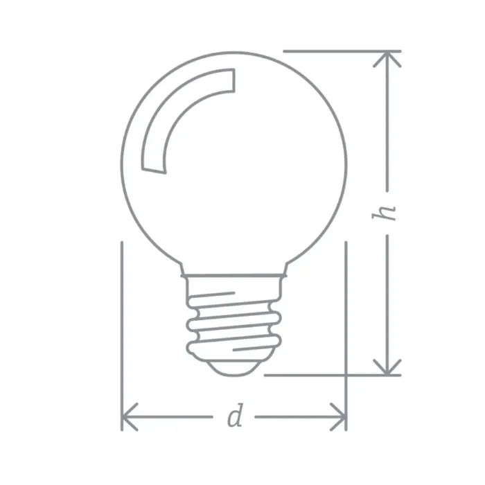 Лампа светодиодная 71 827 NLL-G45-1-230-R-E27 1Вт шар E27 176-264В красн. Navigator 71827