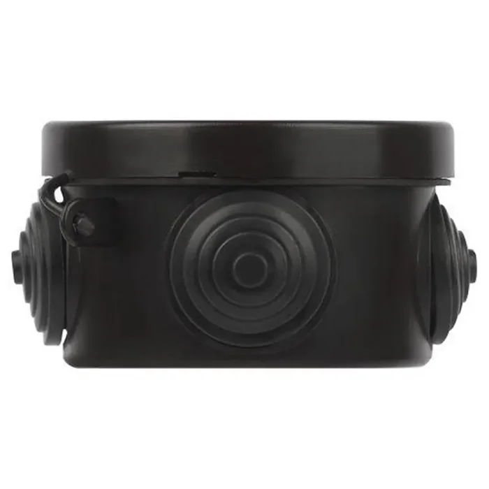 Коробка распаячная ОП 65х40мм с гермовводами 4 входа IP54 черн. KOR-65-40-4g-B Эра Б0061799