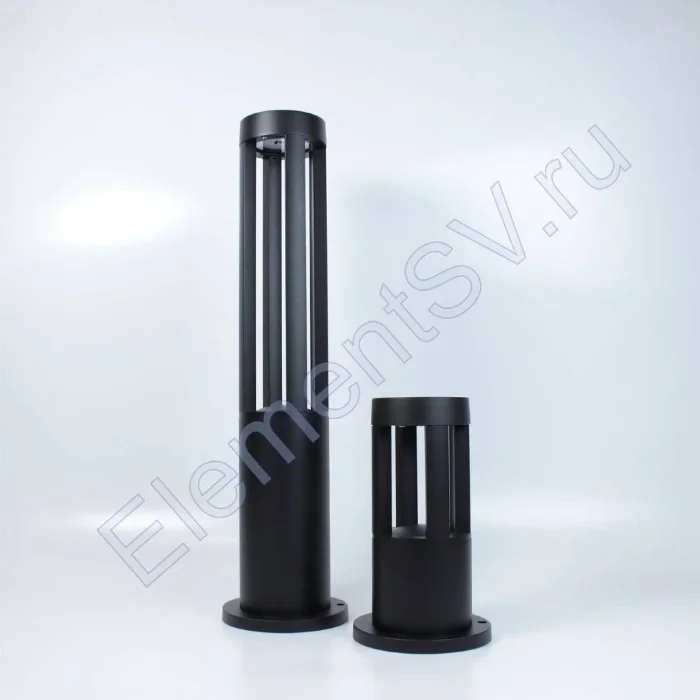 Уличный светильник столбик JH-BD-B14 DHL33 (220V, 7W, черный корпус, 260mm, IP65, warm white)