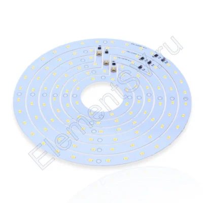 Светодиодная матрица 5730, 48/36/24 led, 220V, 24/18/12W, Ф265/225/187mm, D203, warm white