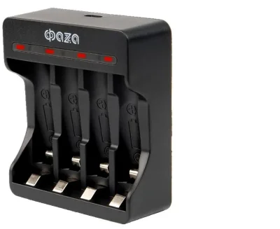 Устройство зарядное B-95USB Ni-Cd/Ni-MH (4хAA/4хAAA/1х9В &quot;Крона&quot;) индикатор зарядки питание от USB кабель MicroUSB-USB в компл. ФАZА 5038899