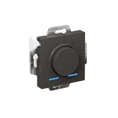 Термостат теплого пола электронный AtlasDesign 10А с датчиком механизм базальт SE ATN001435