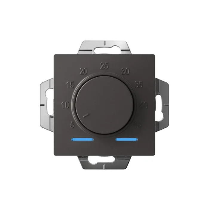 Термостат теплого пола электронный AtlasDesign 10А с датчиком механизм базальт SE ATN001435