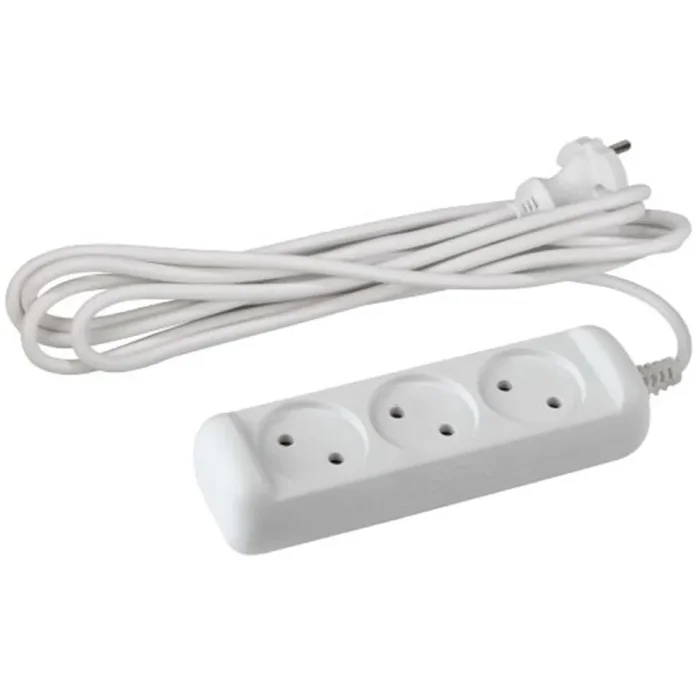 Удлинитель 3х7м без заземл. 10А IP20 U-3-7m-2х1 ПВС 2х1 Эра Б0028357
