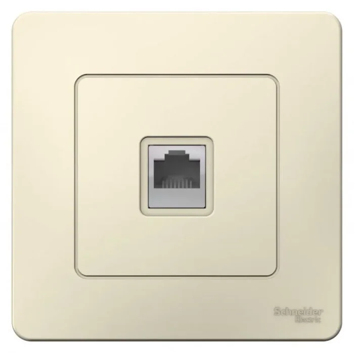 Розетка телефонная 1-м СП Blanca RJ11 молочн. SE BLNIS011002