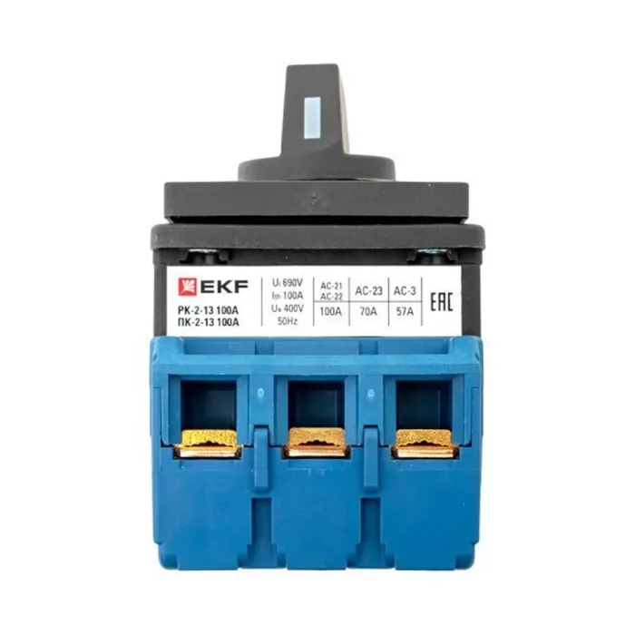Переключатель кулачковый ПК-2-13 3П 100А "ВКЛ-ВЫКЛ" EKF pk-2-13-100