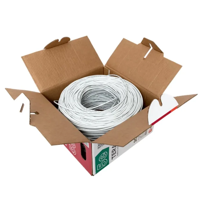 Кабель витая пара U/UTP кат.5E 4 пары solid PVC сер. TERACOM EKF TRC-5EUTP-04PVC-GY-IN3