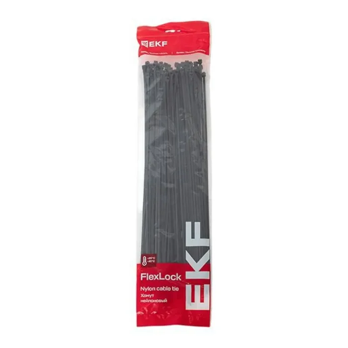 Хомут P6.6 4.8х450 FlexLock стандартный черн. (уп.100шт) PROxima EKF plc-fl-ctsb-4.8x450