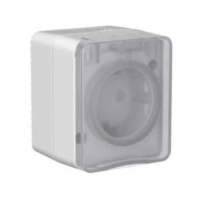 Розетка 1-м ОП AtlasDesign PROFI 16А IP54 250В заземл. защ. шторки сер. SE ATN543045