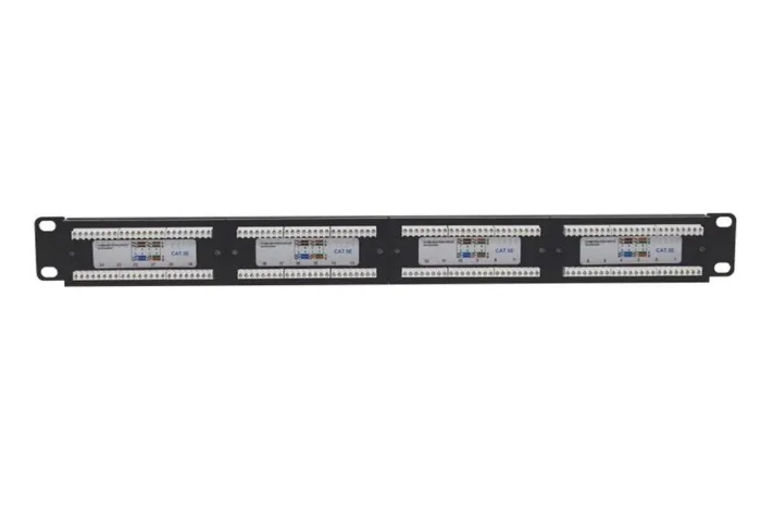 Патч-панель 19 1U кат.5E неэкранир. 24 порта RJ45 Dual IDC TOKOV ELECTRIC TKE-PP-5E-1U-24P-UTP