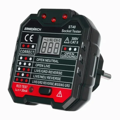 Тестер розеток Zing ST40 Ermenrich 82963