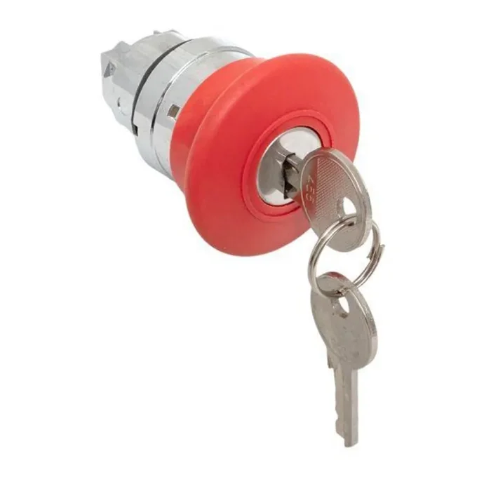 Механизм кнопки исполнительный XB4 "Грибок" поворотн. с фиксацией с замком красн. PROxima EKF XB4BA1F-R