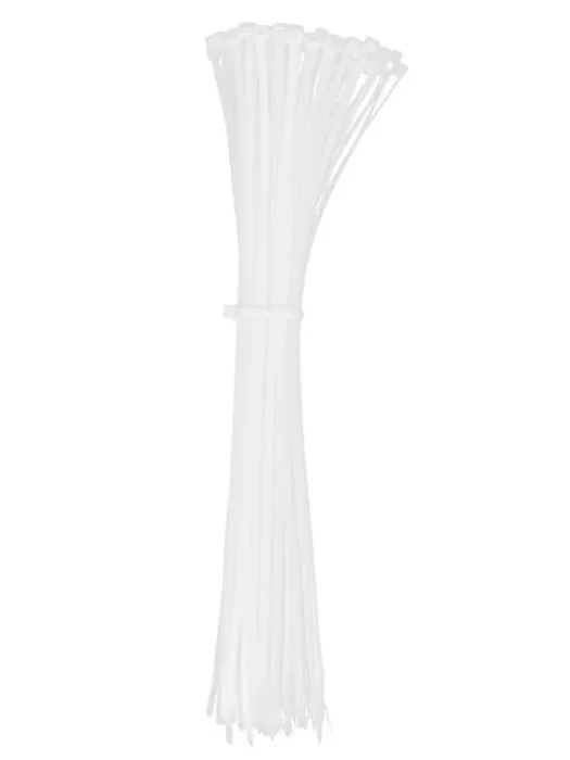 Хомут кабельный 3.6х300 нейл. бел. (уп.100шт) IEK UHH31-D036-300-100