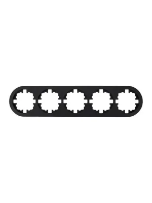 Рамка 5-м OSEN горизонт. круглая черн. бархат LEZARD 744-4200-150