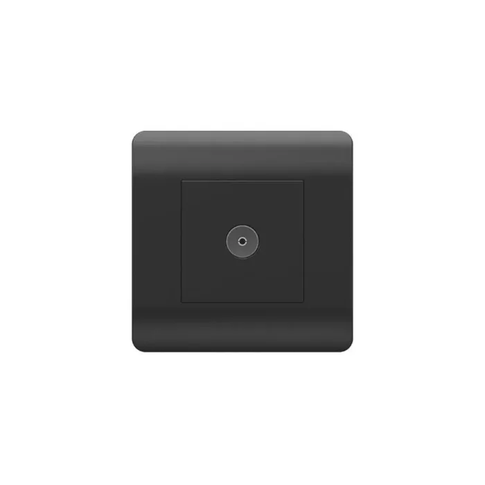 Розетка телевизионная одиночная TV NEW3-E коннектор черн. CHINT 431487