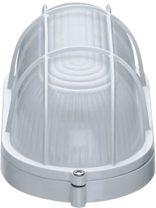 Светильник ЛОН 94 801 NBL-O2-60-E27/WH 1х60Вт E27 IP54 (аналог НПБ 1402 бел. овал с решеткой 60Вт) Navigator 94801