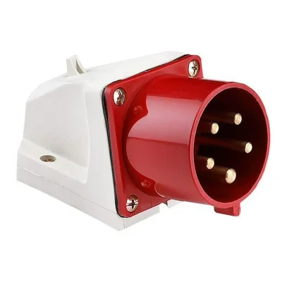 Вилка стационарная 525 32А 3P+PE+N 380В IP44 EKF ps-525-32-380